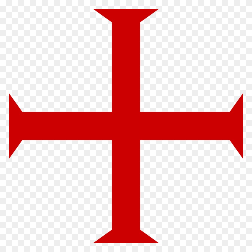 1024x1024 Cross Of The Knights Templar - Cross PNG Images