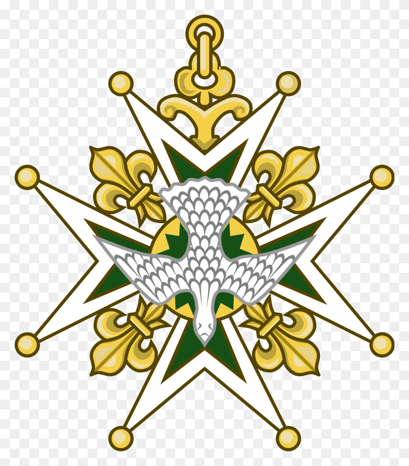 2000x2299 Cross Of The Order Of The Holy Spirit - Holy PNG