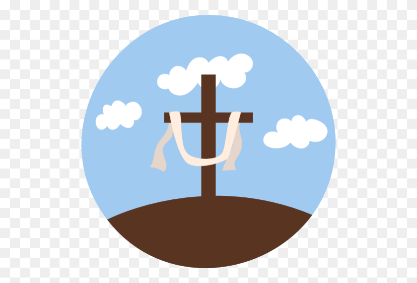 512x511 Cruz, Religión, Cristianismo, Icono De Pascua Gratis Del Conjunto De Iconos De Pascua - Religión Png