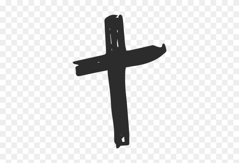 512x512 Cross Scribble - Crucifix PNG