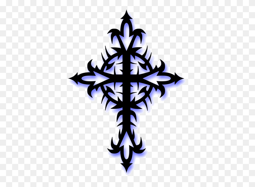 400x556 Cross Tattoos Png Transparent Images - Skull Tattoo PNG