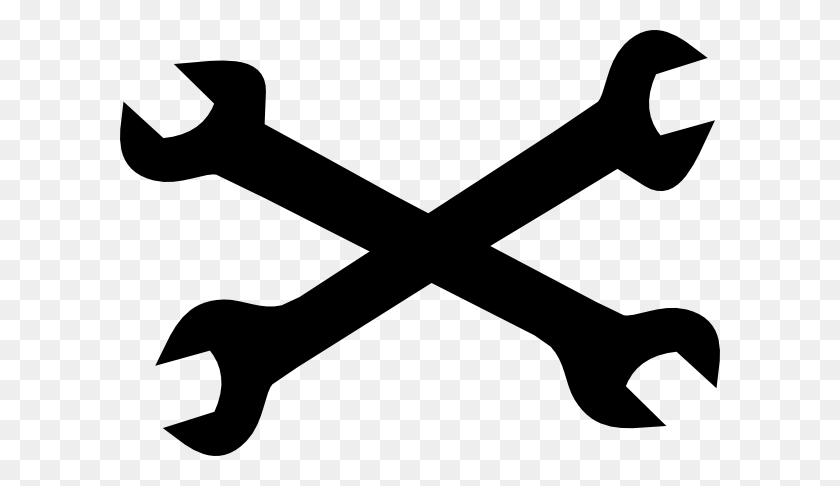 600x426 Cross Wrenches Clipart - Crossed Axes Clipart