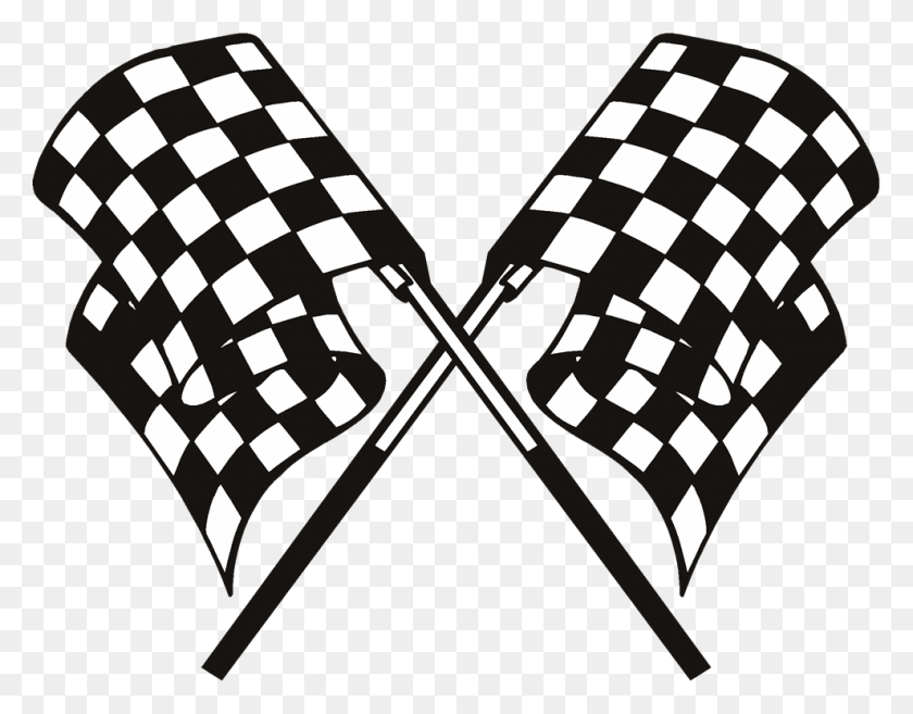 989x757 Crossed Checkered Flags Clip Art Clip Art - Crossed Lacrosse Sticks Clipart