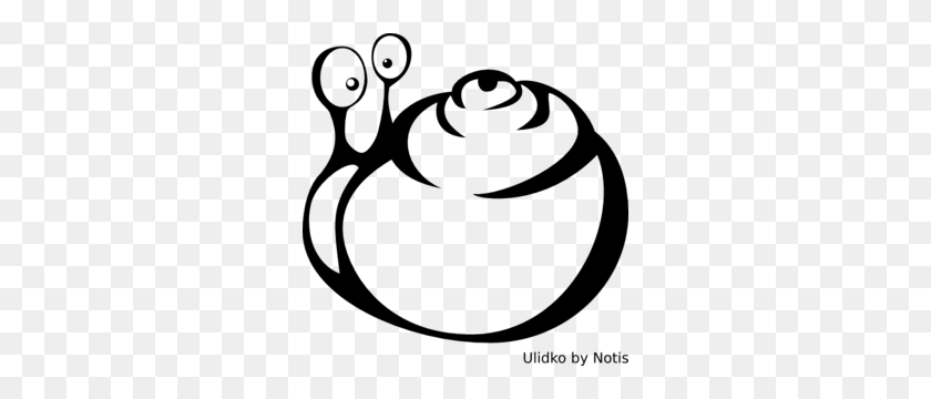 294x300 Crossed Eyed Snail Clip Art - Slime Clipart Black And White