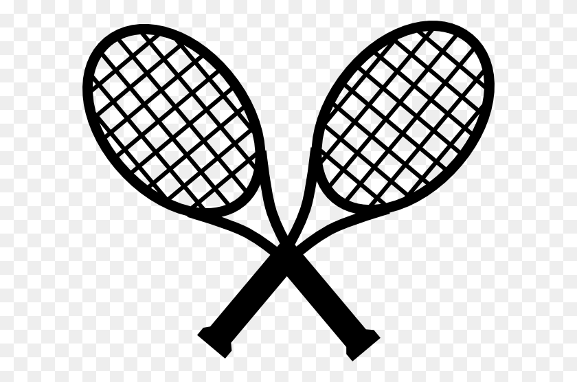 600x496 Crossed Tennis Rackets Clipart - Tennis Images Clip Art