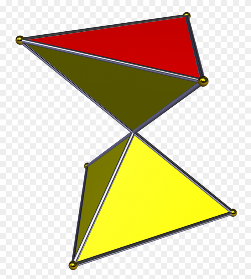 913x1024 Crossed Triangular Prism - Triangular Prism Clipart