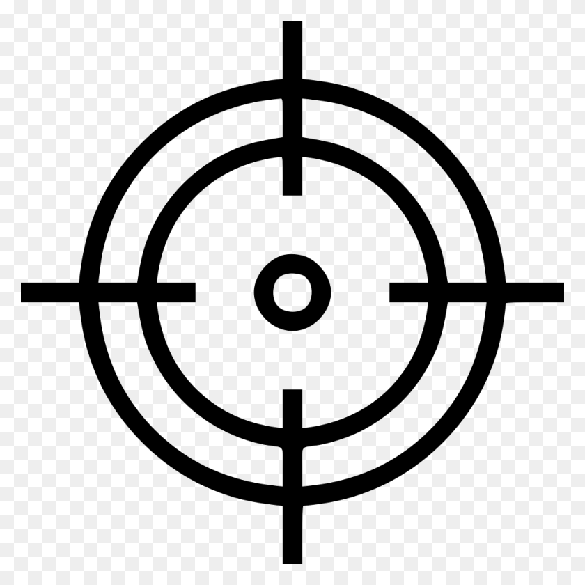 980x980 Crosshair Aim Shoot Target Goal Hit Png Icon Free Download - Cross Hair PNG