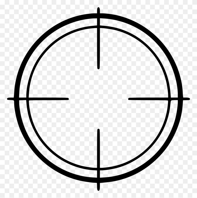 980x982 Crosshair Png Icon Free Download - Cross Hair PNG
