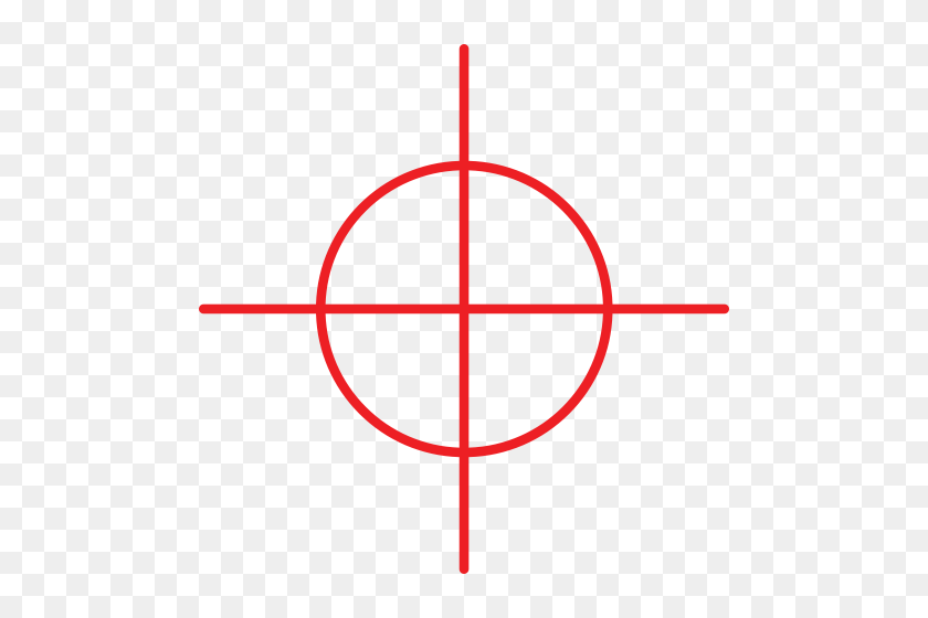 500x500 Crosshair Png Transparent Image - Reticle PNG