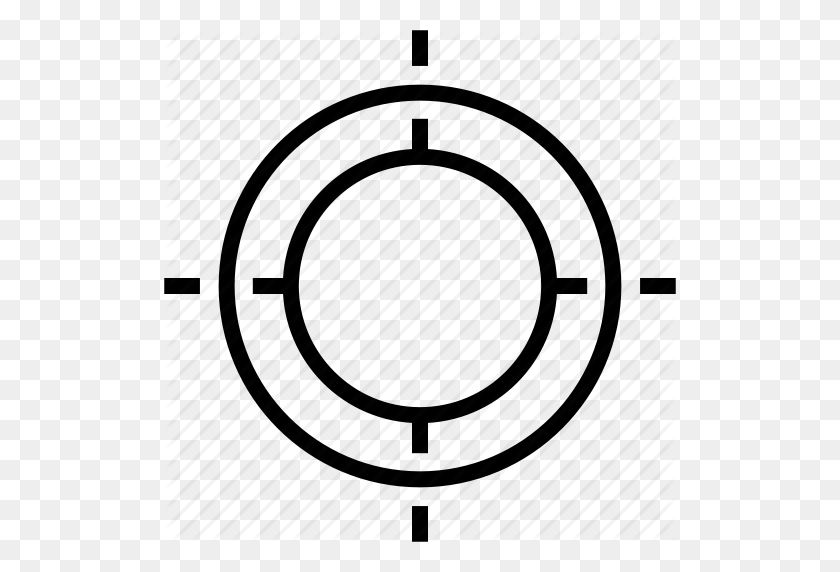 512x512 Crosshair, Shoot, Symbol, Target Icon - Target Icon PNG