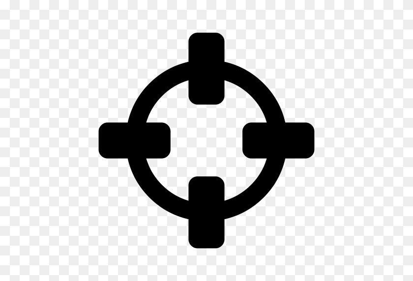 512x512 Crosshairs Icon With Png And Vector Format For Free Unlimited - Crosshair PNG