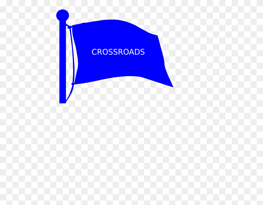 486x594 Crossroads Flag On Pole Clip Art - Crossroads Clipart