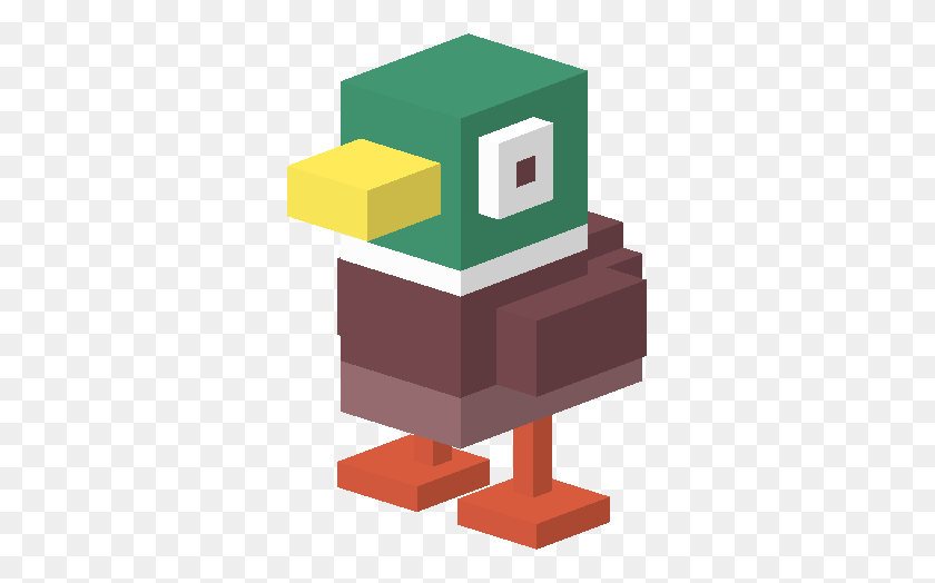 323x464 Crossy Road Duck Transparent Png - Road PNG