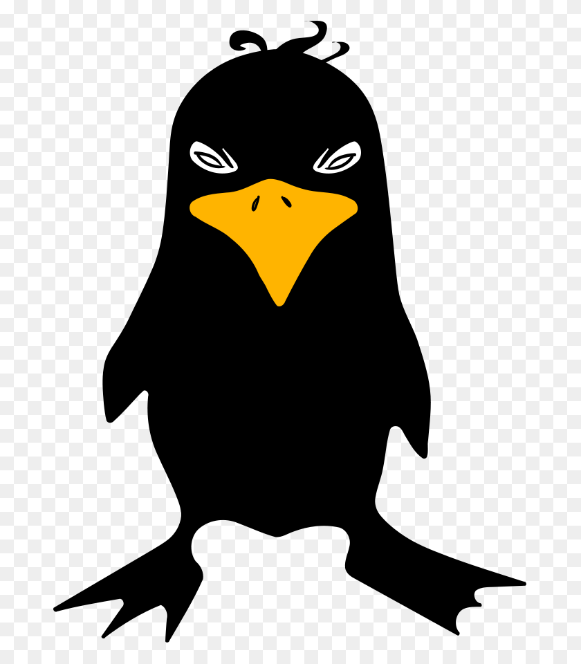 685x900 Crow Clip Art - Black Crow Clipart