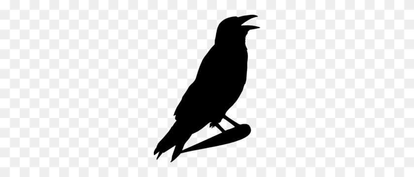 216x300 Crow Clipart - Rottweiler Clipart Black And White