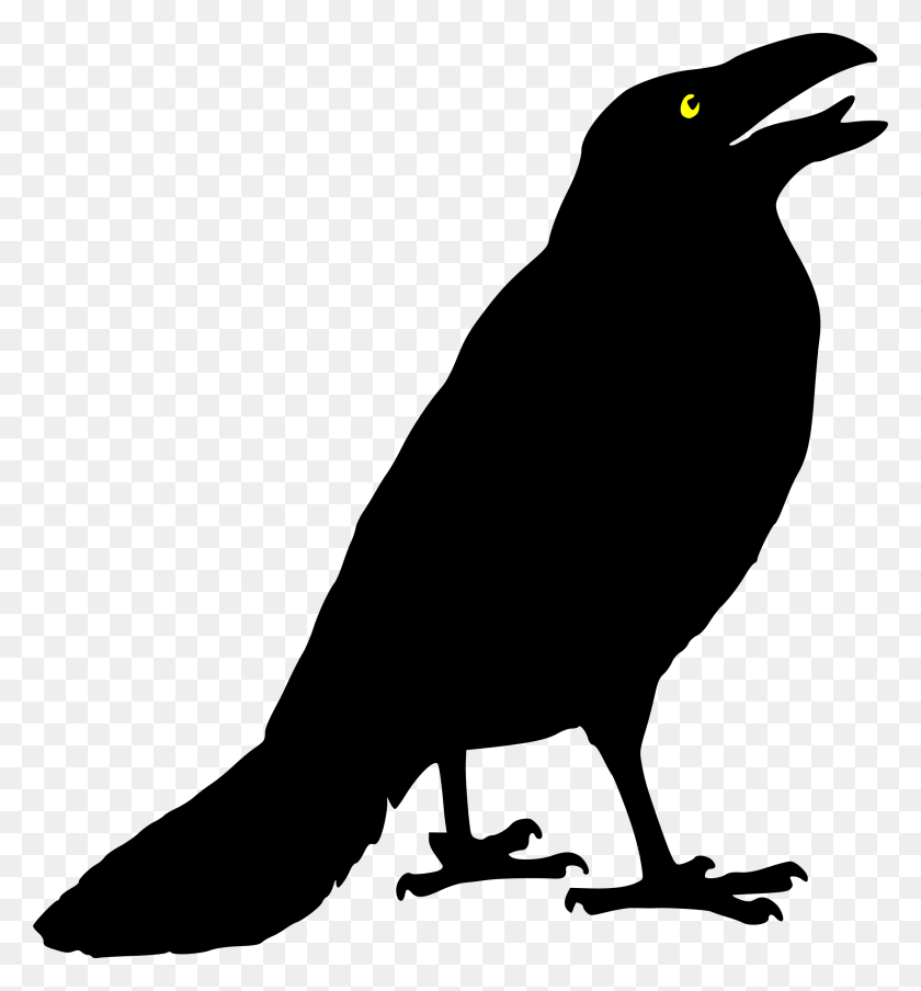 2218x2400 Crow Clipart Halloween - Vintage Halloween Clip Art