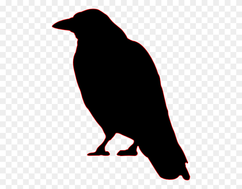 480x594 Crow Silhouette Clip Art - Primitive Star Clipart