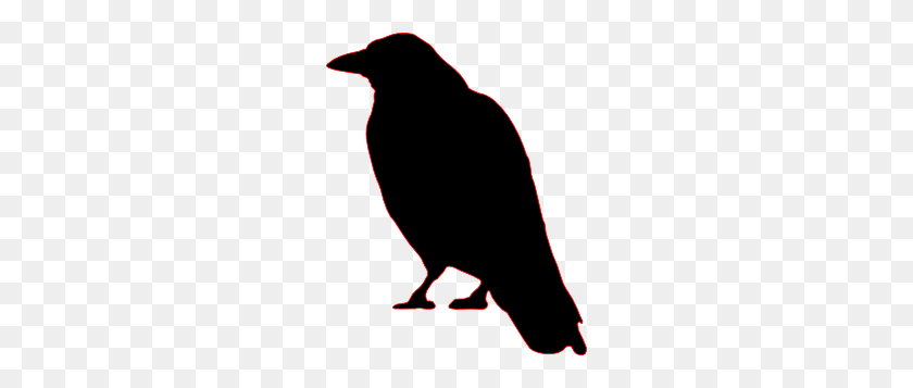 240x297 Crow Silhouette Clip Art Cutout For Halloween Halloween - Raven Clipart