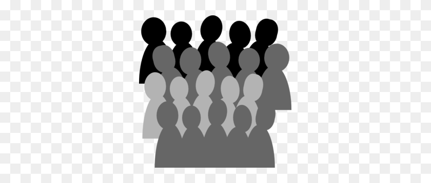 297x298 Crowd Of People Clipart - Unc Clipart