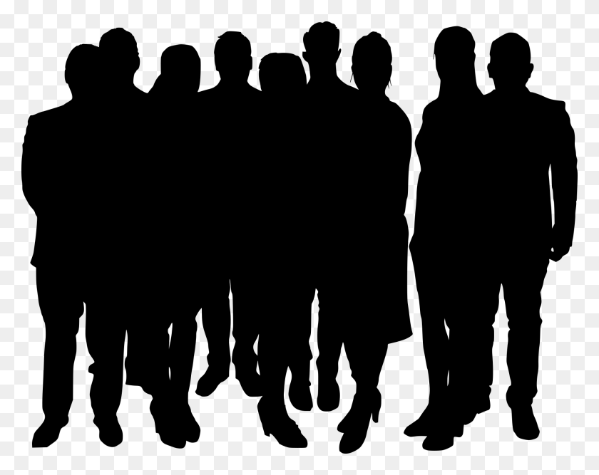 1927x1500 Crowd Png - Crowd Silhouette PNG