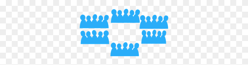 300x162 Crowd Png, Clip Art For Web - Crowd Of People Clipart