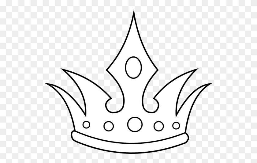 550x472 Crown Black And White Crown Clipart Black And White Hostted - White Crown PNG