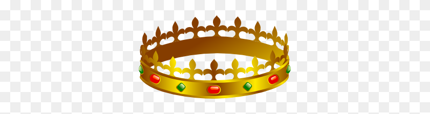 297x163 Crown Clip Art - Gold Crown Clipart