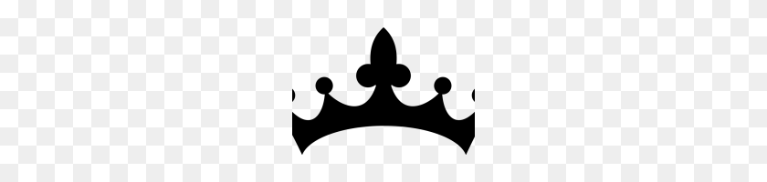 200x140 Корона Клипарт Черно-Белый Клипарт Короны Милые Границы Векторов - Принцесса Клипарт Черно-Белый
