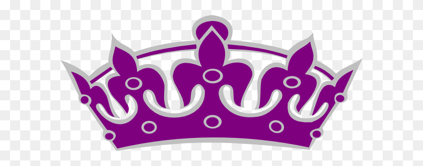 600x271 Crown Clipart Purple Crown - Crown PNG Vector