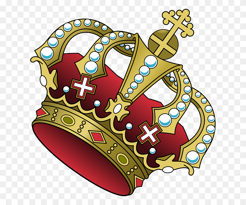 633x640 Crown Clipart Tilted - Crown Clipart No Background