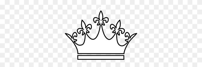 300x219 Crown Clipart White Queen - Silver Crown Clipart