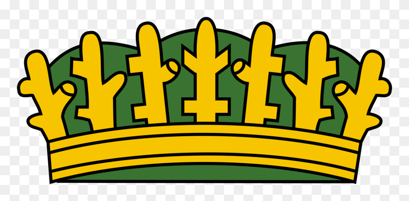 1654x750 Корона Рисунок Национальный Герб Мультфильм - Монархия Клипарт