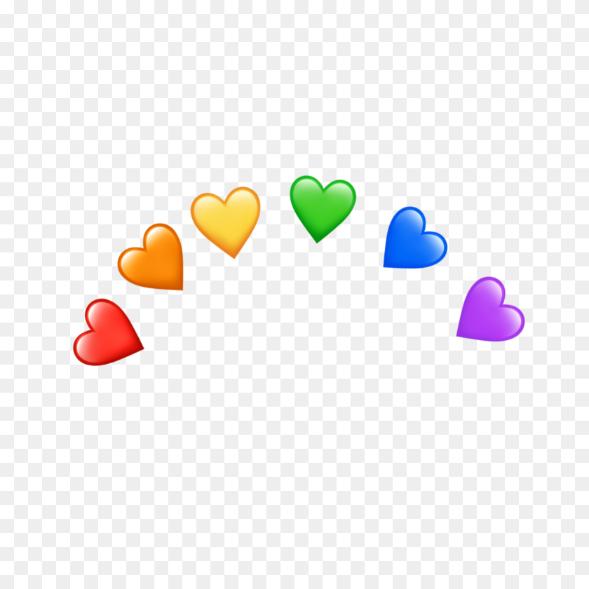 Kawaii Heart Hearts Crown Tumblr Emoji Emojis Sticker - vrogue.co