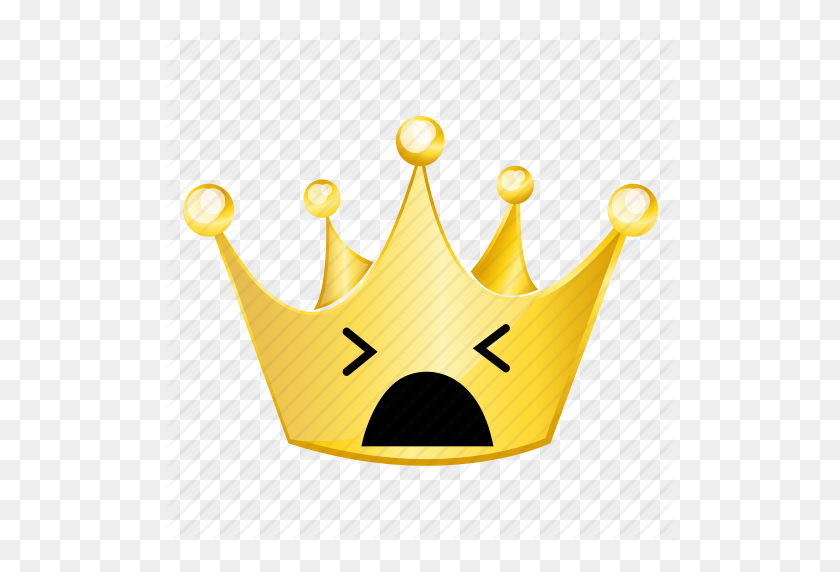 512x512 Crown, Emoji, Shock Icon - Crown Emoji PNG