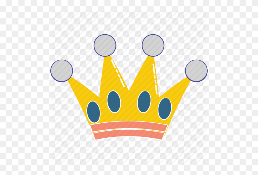 512x512 Crown, Gold Crown, Headgear, Nobility, Royal Crown Icon - Gold Crown PNG