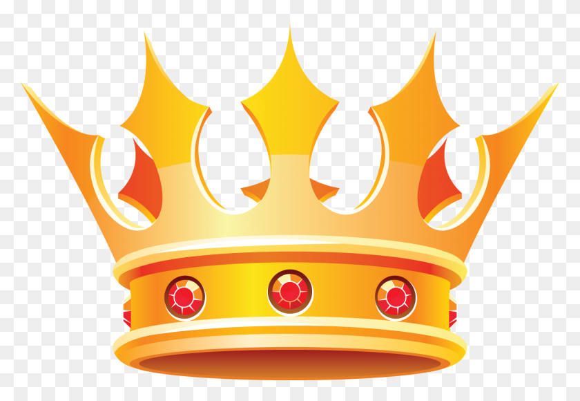 Cartoon Crown With Round Jewels Sticker - Cartoon Crown PNG - FlyClipart