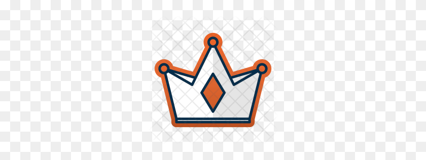 256x256 Crown Icon - Crown Outline PNG