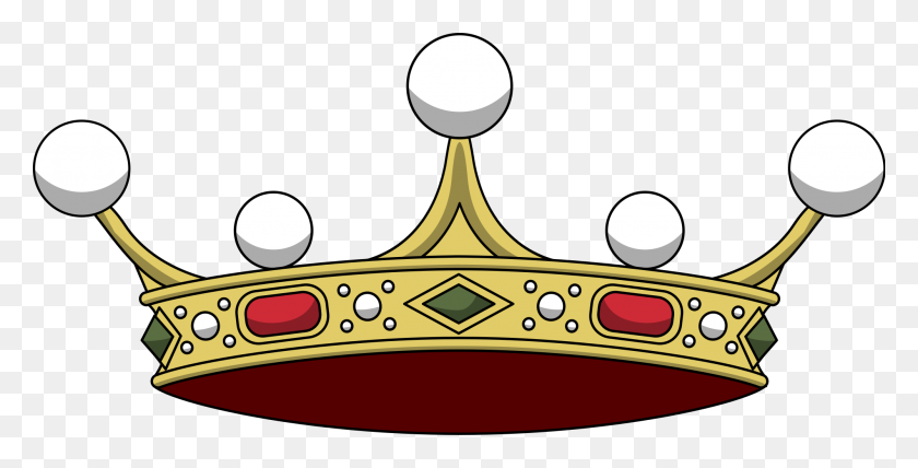 2000x946 Crown Of Italian Viscount - Corona PNG