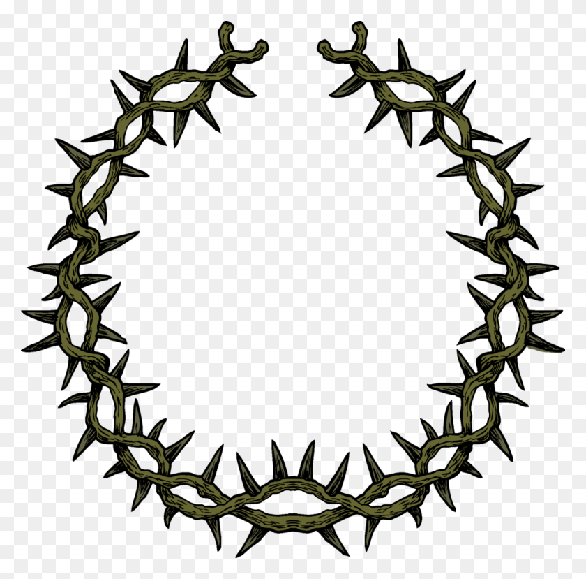 1024x1010 Crown Of Thorns And Nails Clip Art Clipart - Crown Of Thorns Clipart