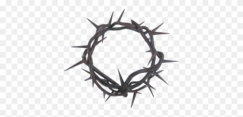 400x345 Crown Of Thorns Vector Images - Thorn Crown PNG