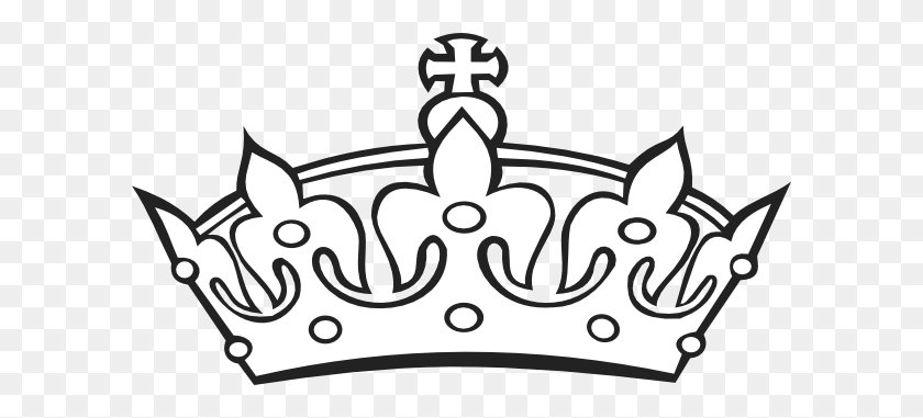 600x321 Crown Outline - Chores Clipart Black And White