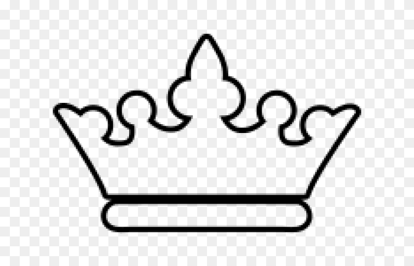 640x480 Crown Outline - Crown Outline PNG