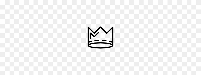 256x256 Crown Outline With Various Lines Pngicoicns Free Icon Download - Crown Outline PNG