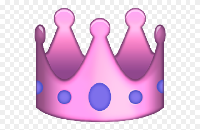 556x484 Corona De Color Rosa Púrpura Quenn Emoji Freetoedit - Tiara Rosa De Imágenes Prediseñadas