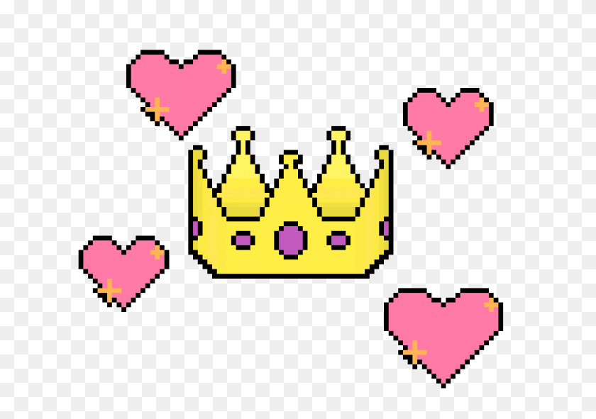 1160x790 Crown Pixel Art Maker - Heart Crown PNG