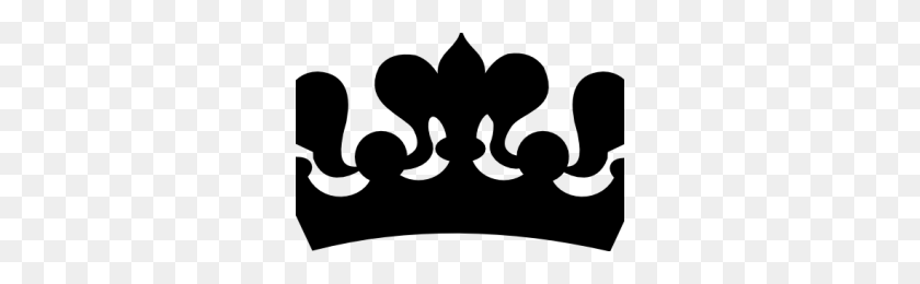 300x200 Crown Png Black And White Png Image - Crown PNG Black And White