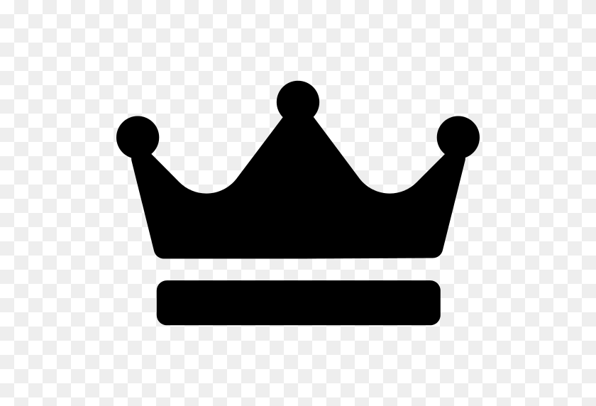 512x512 Crown Png Icon - Black Crown PNG
