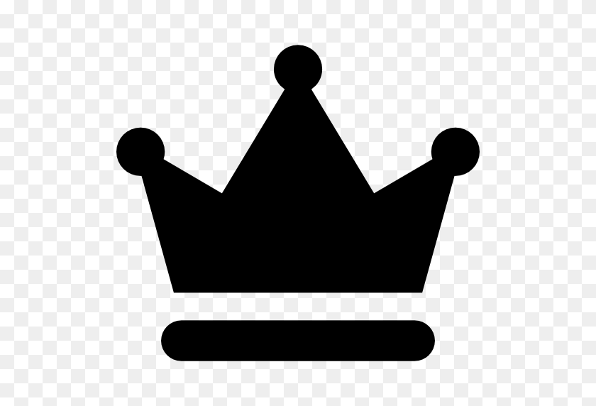 512x512 Корона Королевский Клипарт Черный И Белый - Белая Корона Png