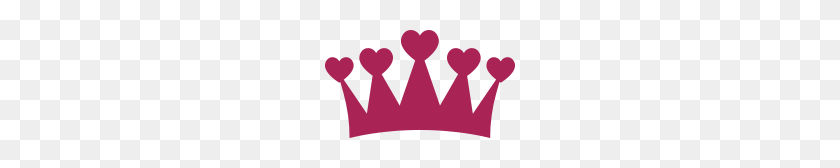 190x108 Crown With Heart Shirt - Heart Crown PNG