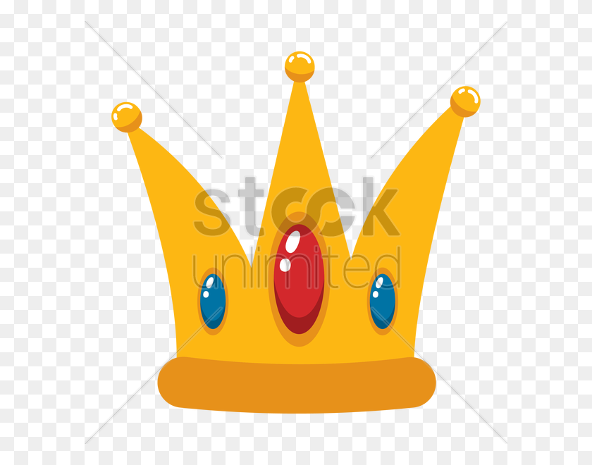 600x600 Crown With Jewels Vector Image - Crown PNG Vector